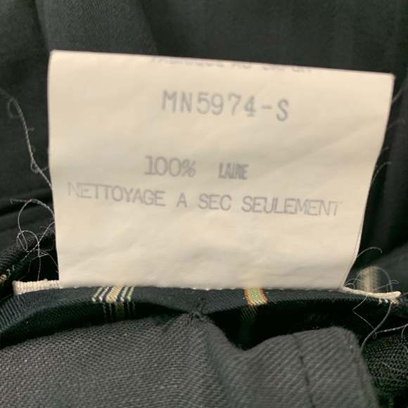 MATSUDA  Black Stripe Wool Double Breasted 30 29 Suit - Picture 10 of 10